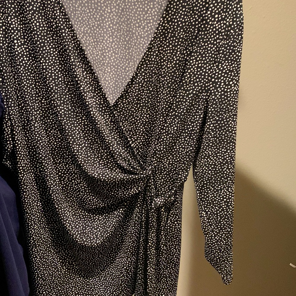Slightly worn black and white blouse Anne Klein